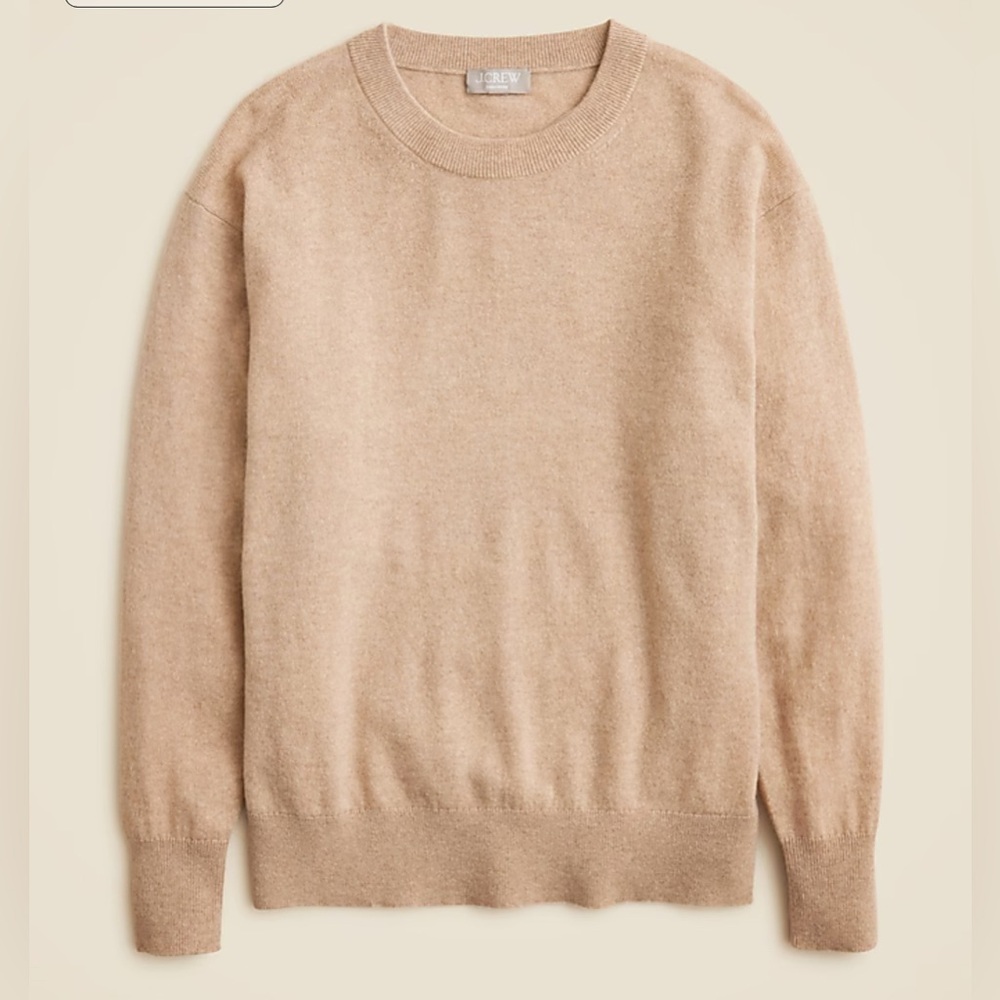 NWT JCrew Cashmere relaxed crewneck sweater